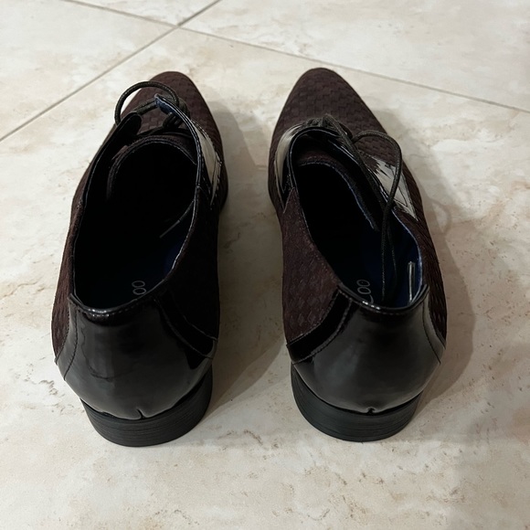 *NEW* Maceoo Brown Checkered Dress Shoes (US Size 8) - Picture 5 of 6